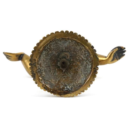  Antique Indian gilt bronze figure of Radha, 30cm high.