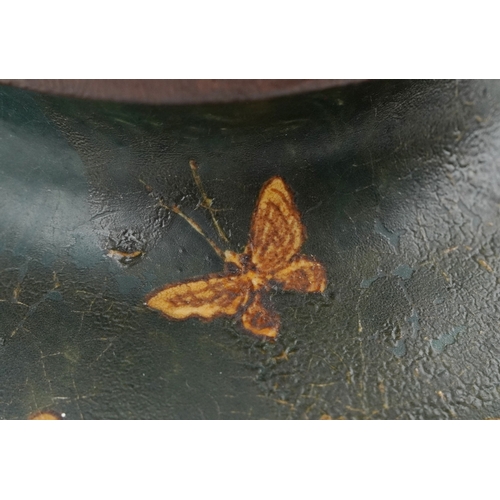  Martin Brothers stoneware vase decorated with scrolling foliage, Lizards and insects, incised Martin... 