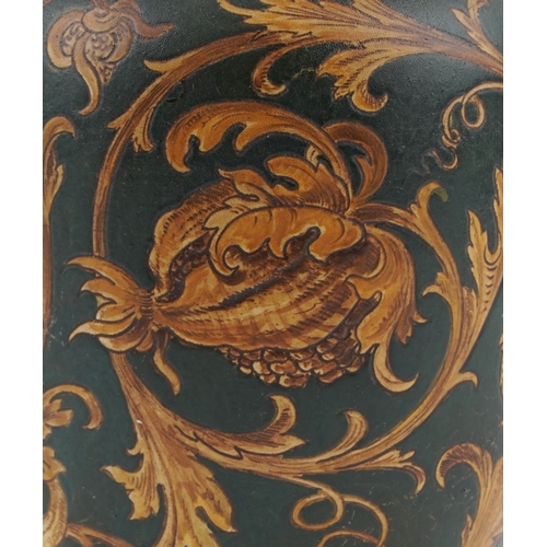  Martin Brothers stoneware vase decorated with scrolling foliage, Lizards and insects, incised Martin... 