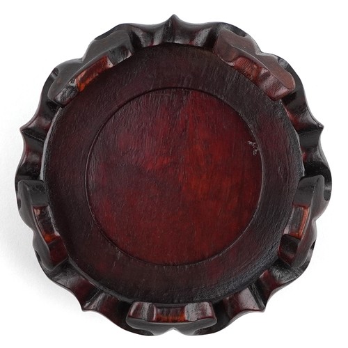  Chinese porcelain footed bowl hand painted in the famille rose palette with an emperor and attendant... 