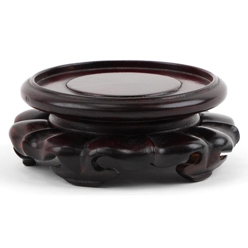  Chinese porcelain footed bowl hand painted in the famille rose palette with an emperor and attendant... 