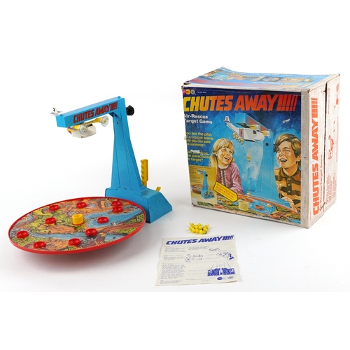 Vintage Marx Toys Shoot Away tabletop air rescue target game.