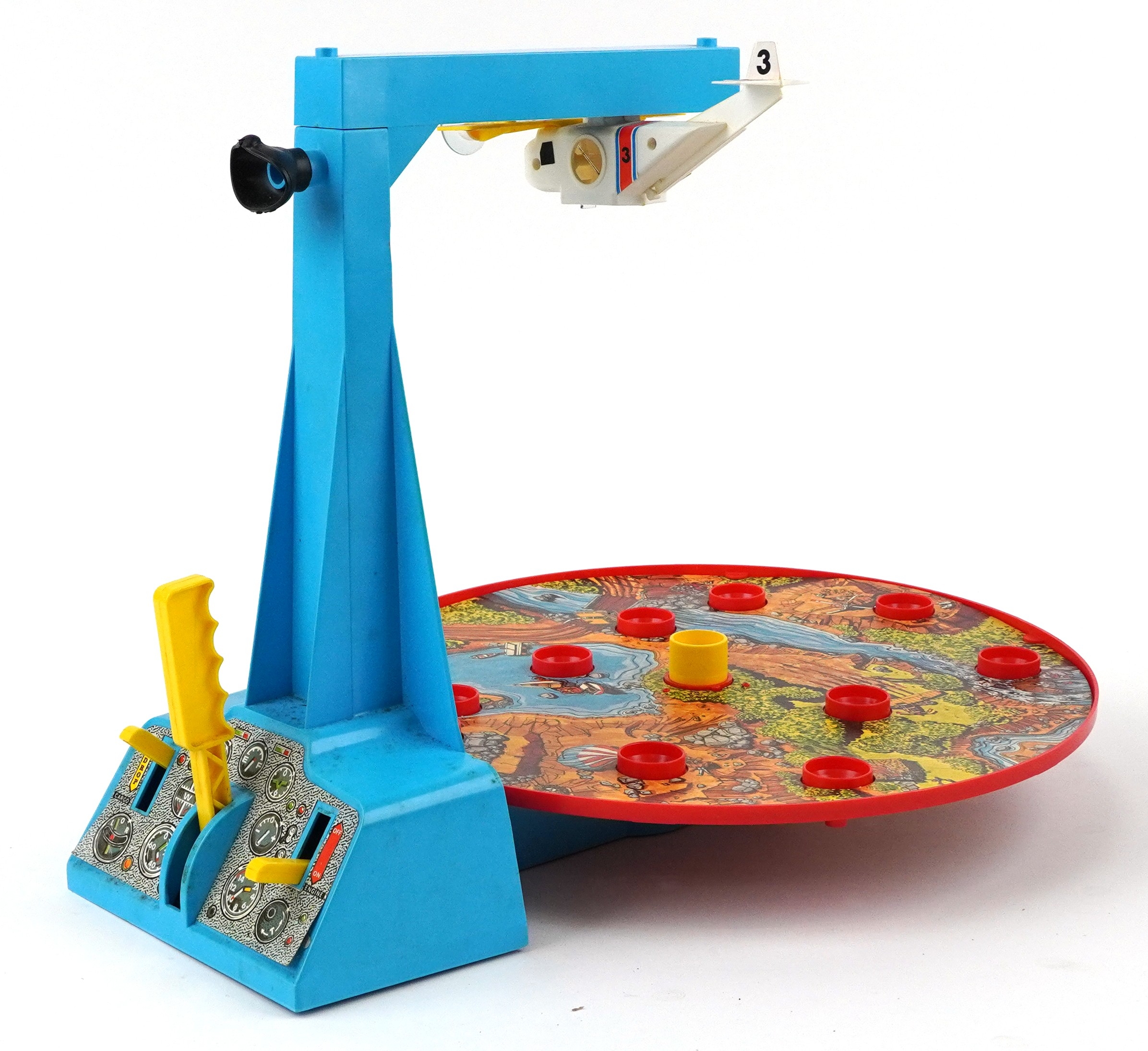 Vintage Marx Toys Shoot Away tabletop air rescue target game.