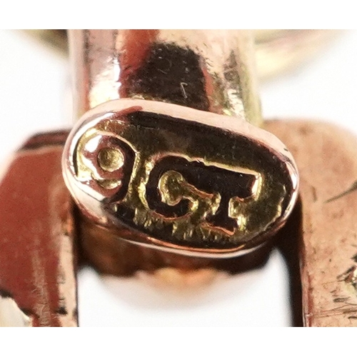  Victorian 9ct rose gold ornate bracelet, 19cm in length, 10.5g.