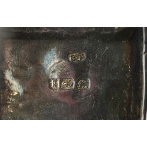  Victorian silver belt buckle design bangle with engraved floral decoration, Birmingham 1884, 6cm wid... 