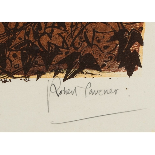 Robert Tavener - Tithe Barn & Fence, pencil signed artist's proof ...