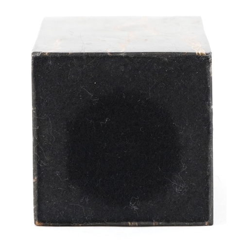 2 - After Franz Bergmann, Austrian cold painted bronze study of a boy raised on a black marble base,28cm... 