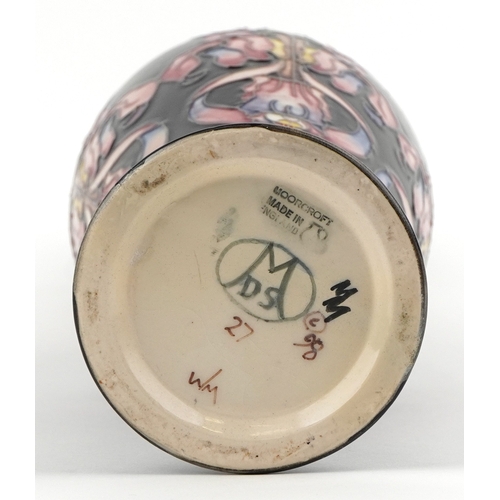 54 - Emma Bossons for Moorcroft, Aotearoa pattern vase, 30.5cm high.