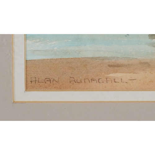 2132 - Alan Runagall - Bringing in the boat, Cromer, 20th century British school watercolour on paper, sign... 