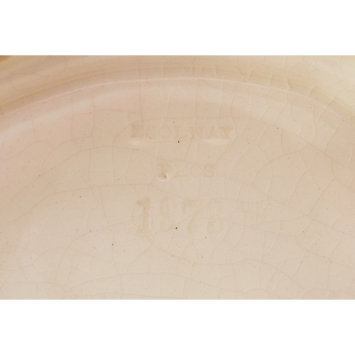 324 - Zsolnay Pecs, Hungarian porcelain pierced planter, numbered 1978, 13cm in diameter.