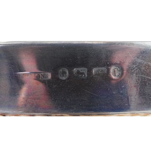 138 - Doulton Lambeth, Victorian silver mounted stoneware tyg decorated with foliage, impressed marks to t... 