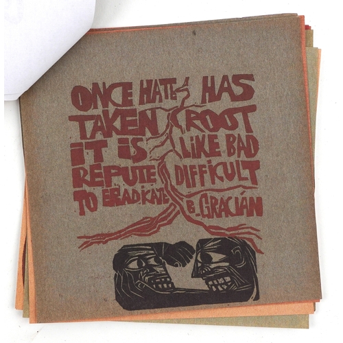 2146 - After Peter Paul Piech - Collection of linocut prints, some bearing signatures, the largest 30cm x 2... 