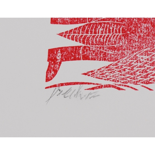 2146 - After Peter Paul Piech - Collection of linocut prints, some bearing signatures, the largest 30cm x 2... 