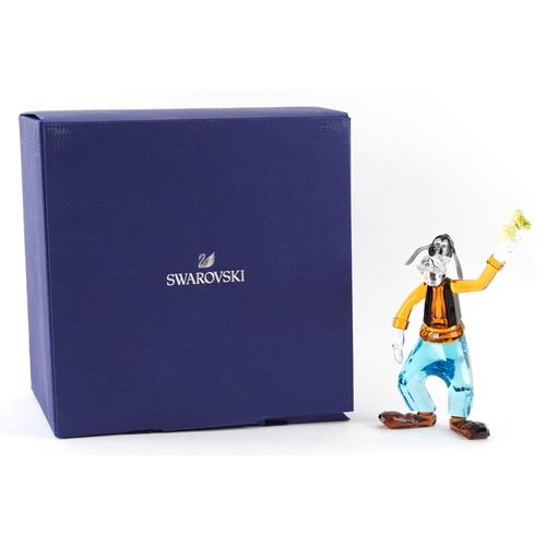 Swarovski coloured crystal figure of Disney's Goofy, 15cm high