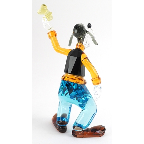 Swarovski coloured crystal figure of Disney's Goofy, 15cm high