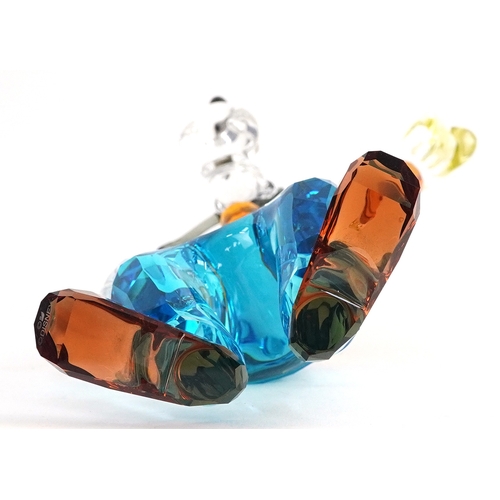 Swarovski coloured crystal figure of Disney's Goofy, 15cm high