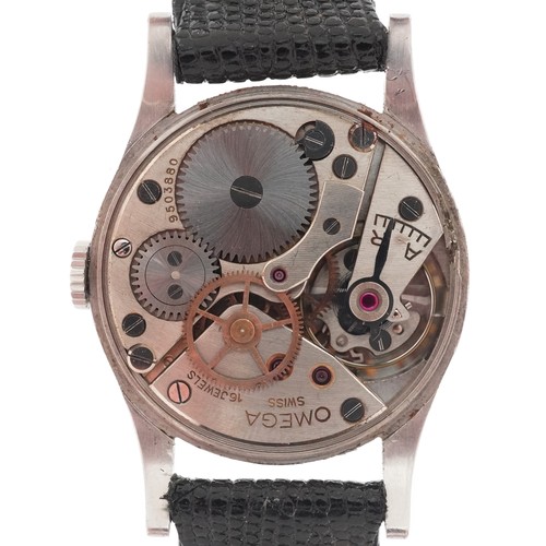 3004 - Omega, military interest gentlemen's manual wind wristwatch engraved AM 6B/159 4633/42, the movement... 