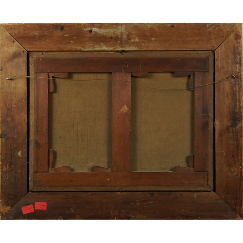 2151A - Pair of landscapes, 19th century continental school, oil on canvas, within giltwood and gesso frames... 