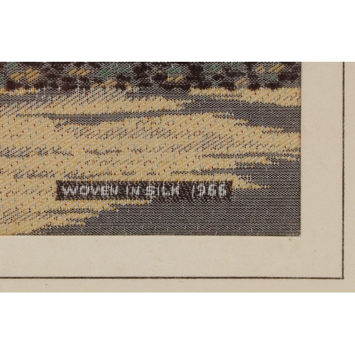 53 - Four mid century B W A Macclesfield woven silk pictures comprising Old Macclesfield, The Gap House a... 