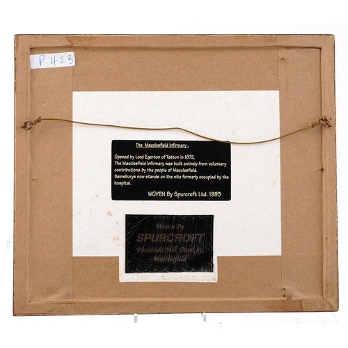 53 - Four mid century B W A Macclesfield woven silk pictures comprising Old Macclesfield, The Gap House a... 