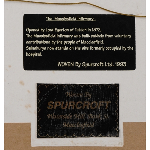53 - Four mid century B W A Macclesfield woven silk pictures comprising Old Macclesfield, The Gap House a... 