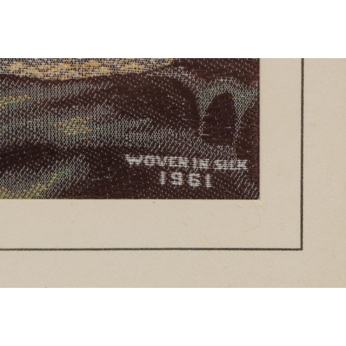 53 - Four mid century B W A Macclesfield woven silk pictures comprising Old Macclesfield, The Gap House a... 