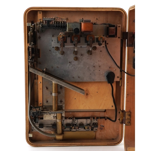 1960s Rotamint Luxus slot machine, 70cm high x 51cm wide.