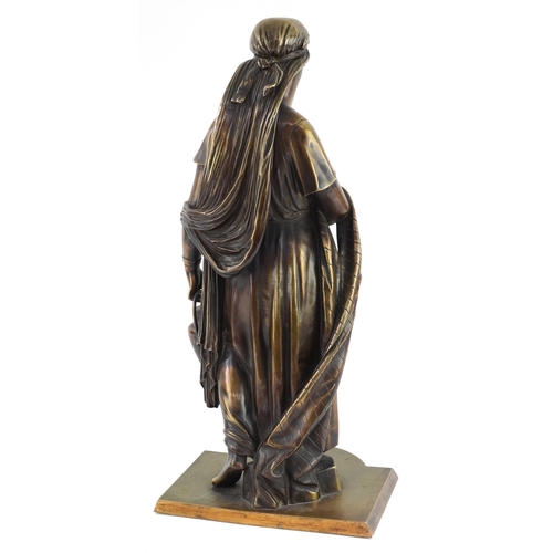 8 - After Guillaume (Willem) Geefs - Rebecca, gilt bronze figure, 50cm high.