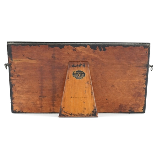 52 - Dorothy Buckley, early 20th century butterfly wing and hand painted silhouette of a mill and tree li... 