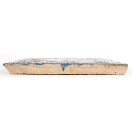 16 - Carter & Co., early 20th century Poole pottery maritime interest tile hand painted with Neptune, 15.... 