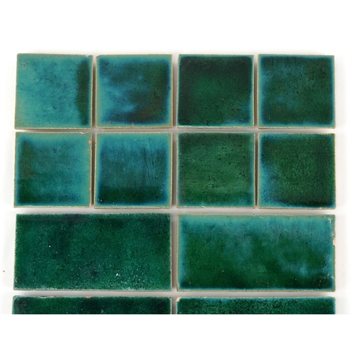 22 - Carter & Co., eighteen early 20th century Poole pottery maritime interest tiles - three levels of th... 