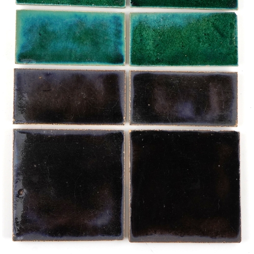 22 - Carter & Co., eighteen early 20th century Poole pottery maritime interest tiles - three levels of th... 