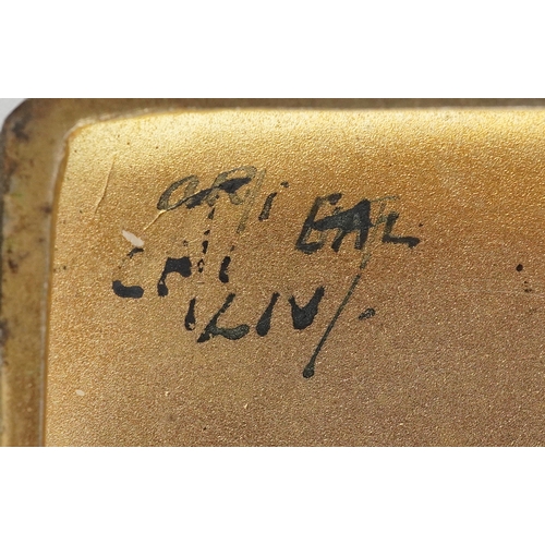 533 - Cornelius Desormeaux Saunders and James Francis Hollings, George V silver and enamel cigarette case ... 