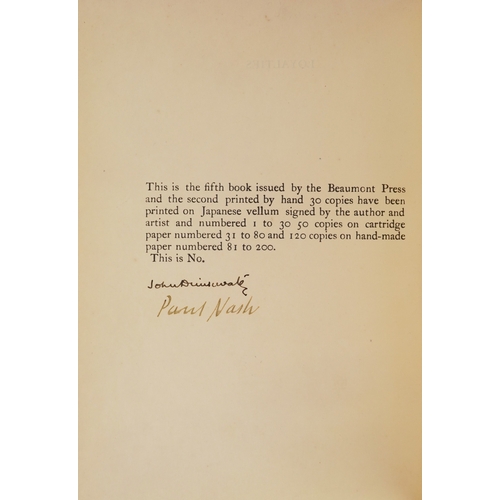 1446 - John Drinkwater, Loyalties: A Book of Poems, published by the Beaumont Press on Japanese vellum with... 