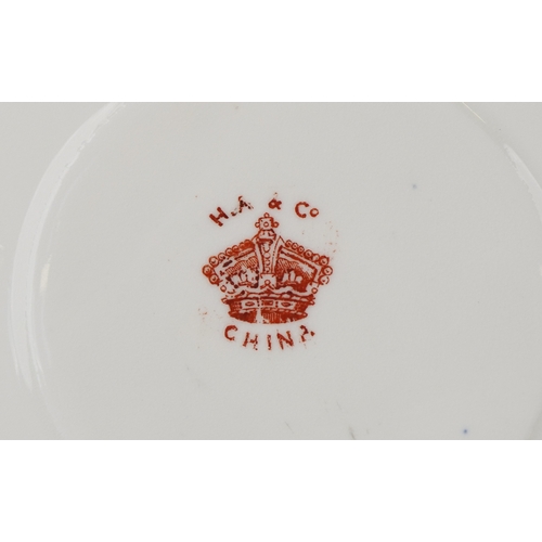 219 - 19th century and later teacups, coffee cups and saucers including Royal Crown Derby hand painted in ... 