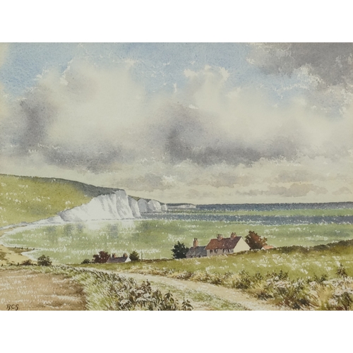 Ray Campbell Smith - The Seven Sisters, 20th century watercolour on paper, monogrammed, mounted, framed and glazed, 28cm x 36cm.