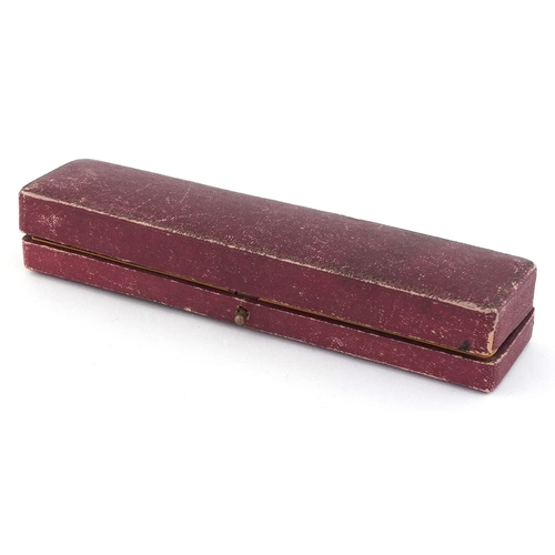 48 - Europa gold plated engine turned fountain pen with 14K gold nib, housed in a Magic Fountain pen box.