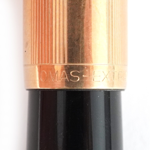 49 - Omas Extra, propelling pencil and fountain pen with 14ct gold nib, housed in a fitted box