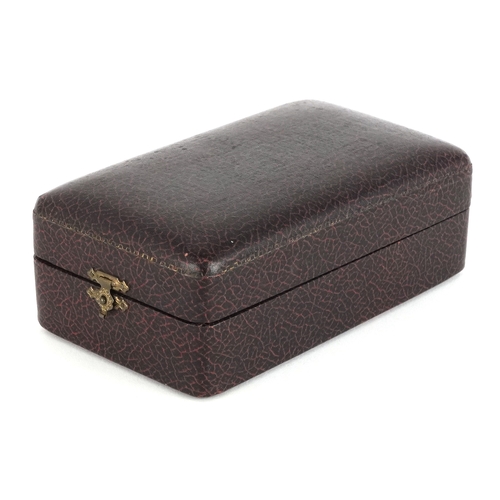 47 - Watermans Ideal 18ct gold cased fountain pen and inkwell set housed in a fitted case.