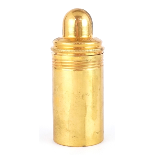 47 - Watermans Ideal 18ct gold cased fountain pen and inkwell set housed in a fitted case.
