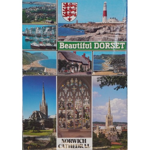 1358 - 20th century postcards, mostly topographical together with an Auto 100 World's Greatest Car stamp co... 