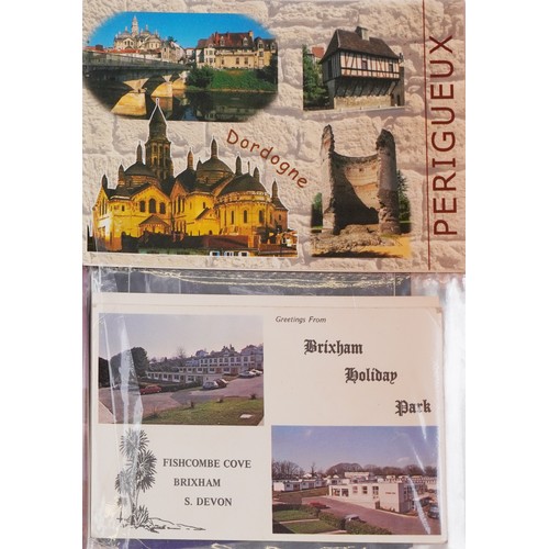 1358 - 20th century postcards, mostly topographical together with an Auto 100 World's Greatest Car stamp co... 