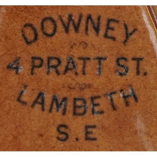  Doulton Lambeth stoneware advertising desk tidy in the form of a Thames Barge, the prow printed Down... 