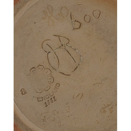  Hannah Barlow for Royal Doulton, Art Nouveau stoneware vase incised with a continuous band of sheep,... 