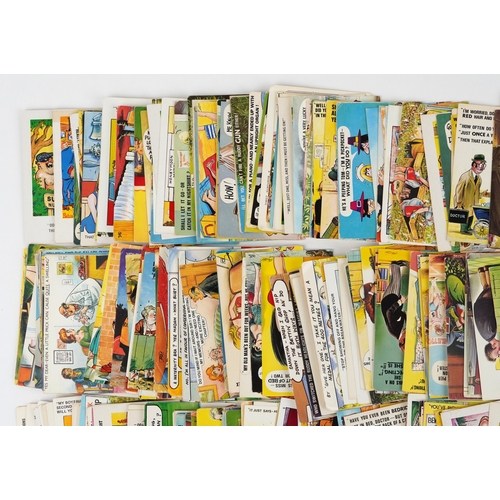 Large collection of adult humour comical postcards, mostly Bamforth ...