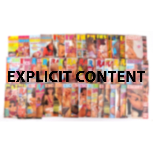 Large collection of vintage adult magazines including Electric Blue ...