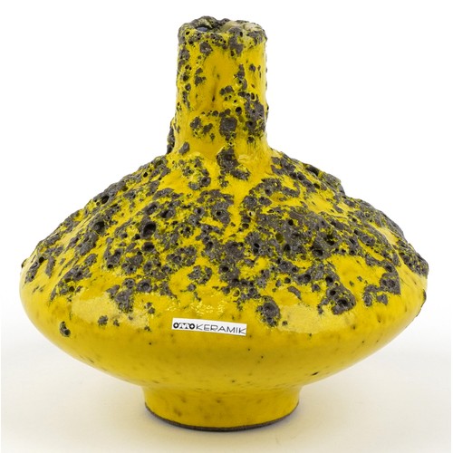  Otto Keramik West German pottery fat lava vase, 16cm high.