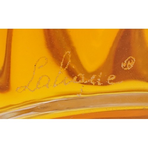 Lalique, large Nina Ricci L'Air du Temps perfume bottle, the frosted glass stopper modelled as two d... 