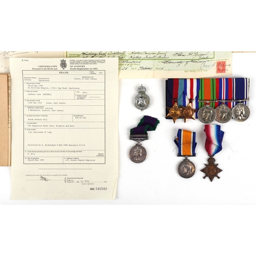  British military World War I and World War II medals relating to Anthony Jack Dartnell and David Joh... 