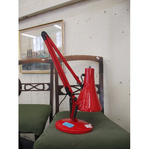 75 - RED ANGLEPOISE LAMP